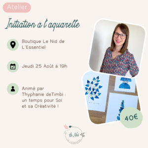25/08/22 : Initiation à l'aquarelle