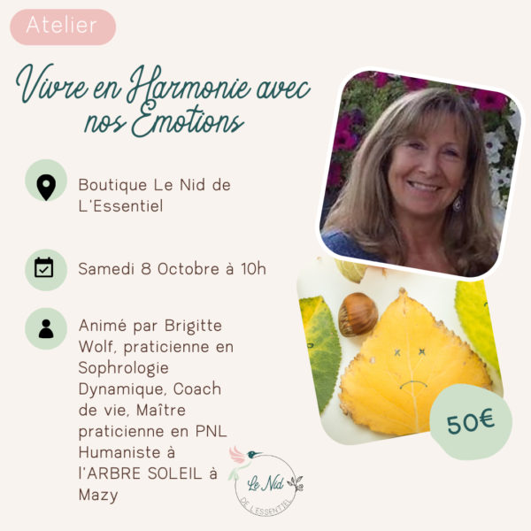 08/10/22 : Vivre en Harmonie avec nos Émotions