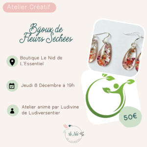 08/12/2022 : Bijoux de Fleurs Séchées