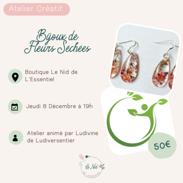 08/12/2022 : Bijoux de Fleurs Séchées