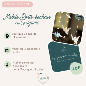 02/12/2022 : Mobile en Origami