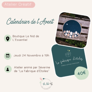 24/11/2022 : Calendrier de l'Avent