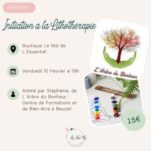 10/02/2023 : Initiation à la Lithothérapie