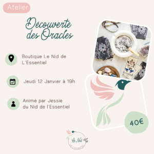 12/01/2023 : Découverte des Oracles
