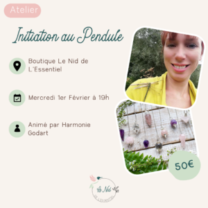 01/02/2023 : Initiation au Pendule