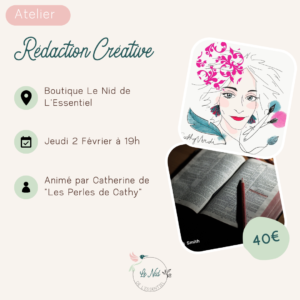 ! Reporté au 22/2 ! 02/02/2023 : Rédaction Créative