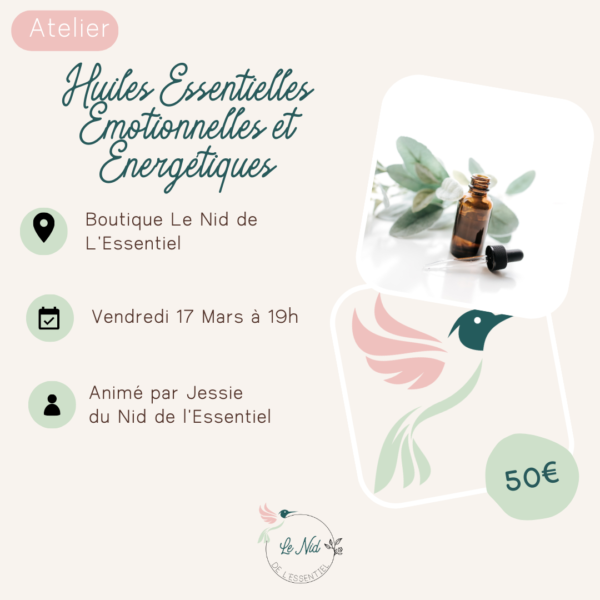 17/03/2023 : Huiles Essentielles Émotionnelles et Énergétiques