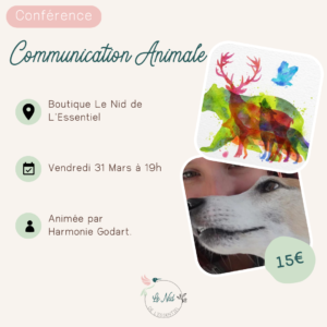 31/03/2023 : Conférence "La Communication Animale"
