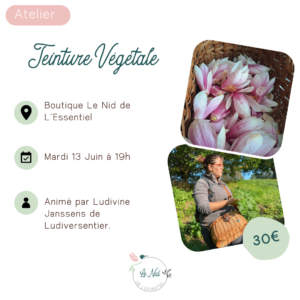 13/06/2023 : Teinture Végétale