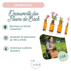 15/09/2023 : Conférence "Découverte des Fleurs de Bach"