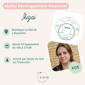 19/09/23 : Atelier Développement Personnel "L'Ikigai"