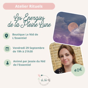 29/09/23 : Atelier Rituels "Les Énergies de la Pleine Lune"