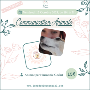 13/10/2023 : Conférence "La Communication Animale"