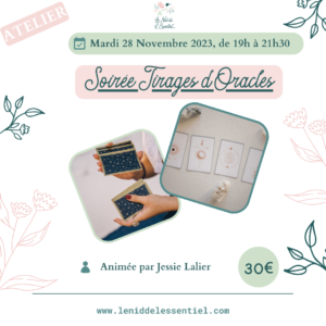 28/11/2023 : Soirée Tirages d'Oracles