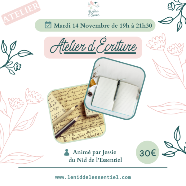 14/11/2023 : Atelier d'Écriture