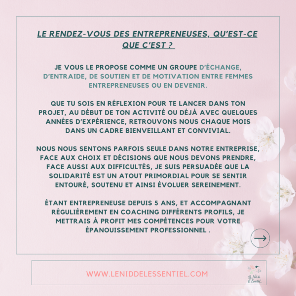18/03/2024 : Le Rendez-Vous des Entrepreneuses (1/4) – Image 2