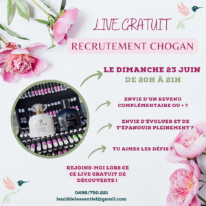 09/06/2024 : Live gratuit opportunité chogan