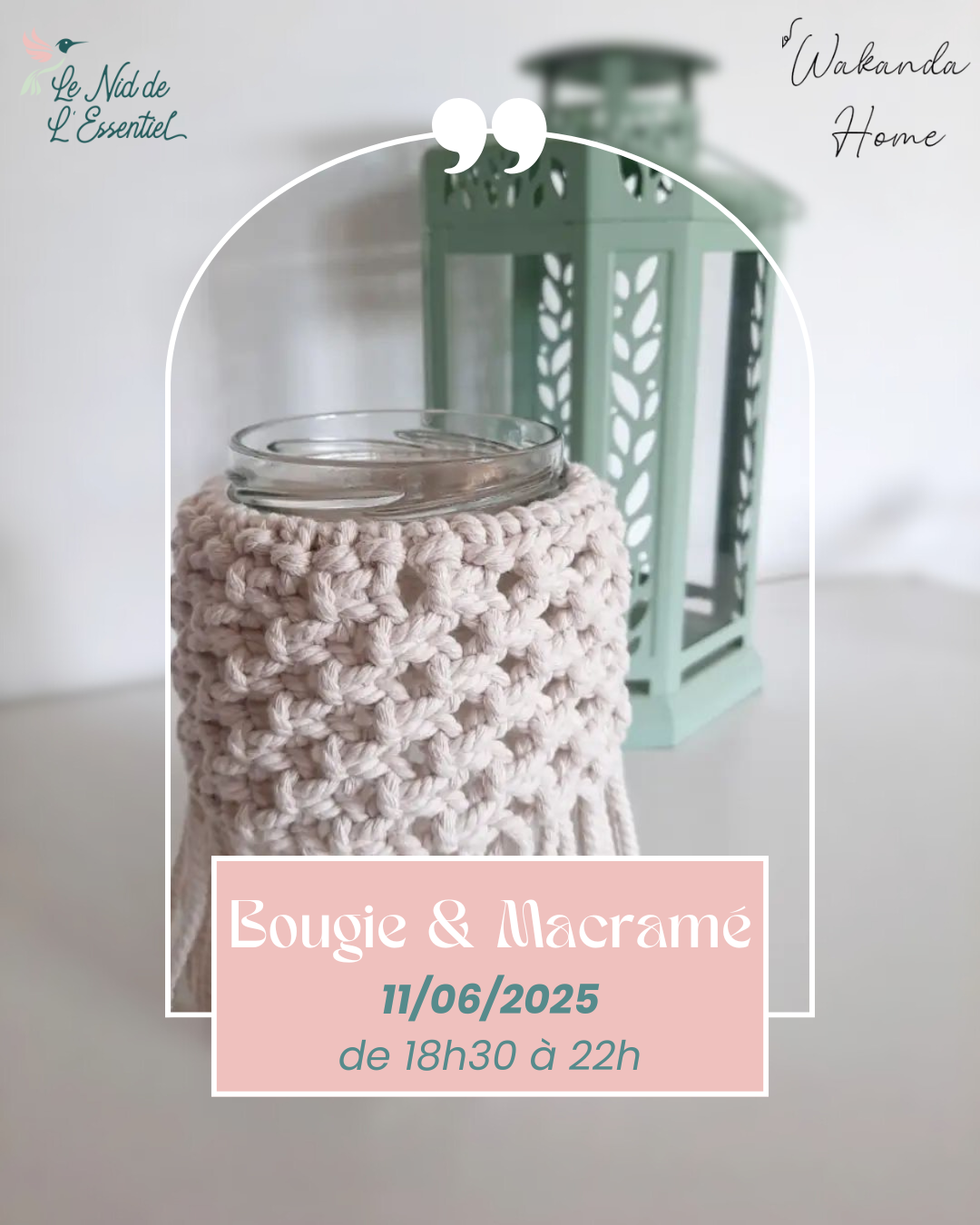 atelier bougie et macramé gembloux